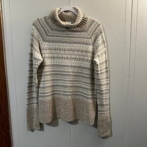 Columbia Women's Winter Worn Winter Print Cozy‎ Turtleneck Sweater Size XL